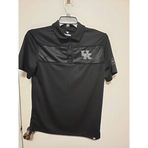 University Kentucky UK Wildcats Men’s BLACK Polo Golf Shirt Fanatics MEDIUM